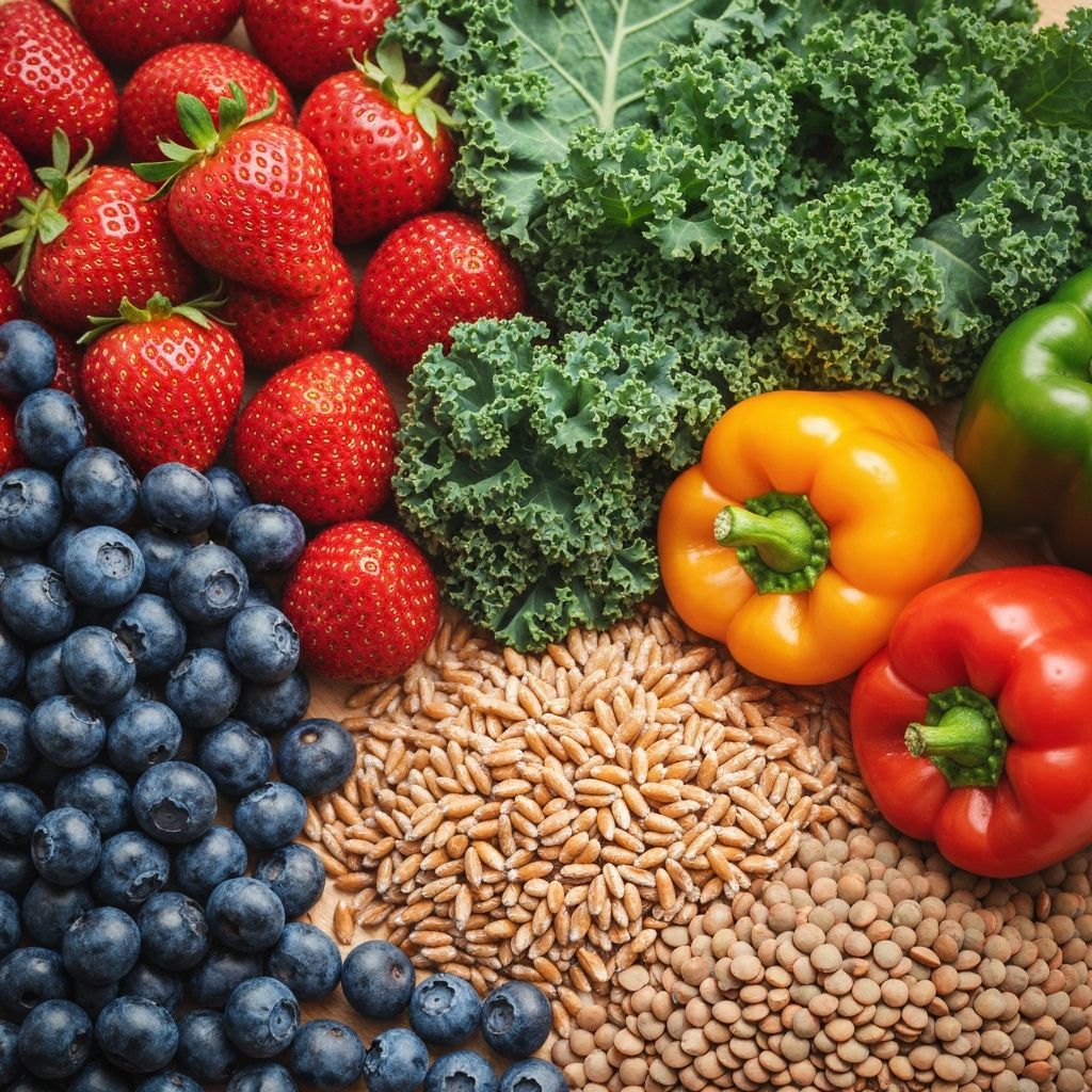 Fresh vibrant whole foods